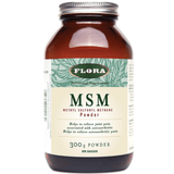 Flora MSM Powder 300 Grams Powder Supplements - Joint Care at Village Vitamin Store