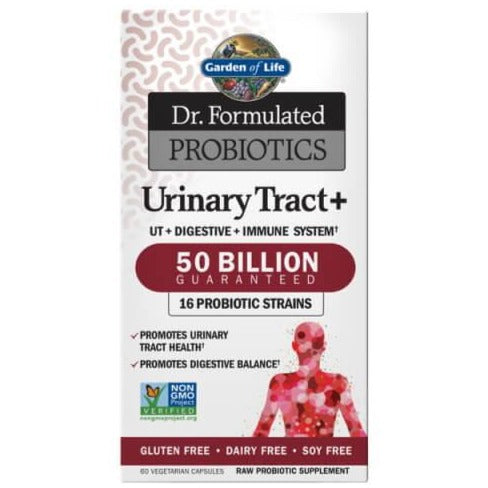 Garden of Life Dr. Formulated Probiotics Urinary Tract+ 50 Billion 60 Veggie Caps Supplements - Bladder & Kidney Health at Village Vitamin Store