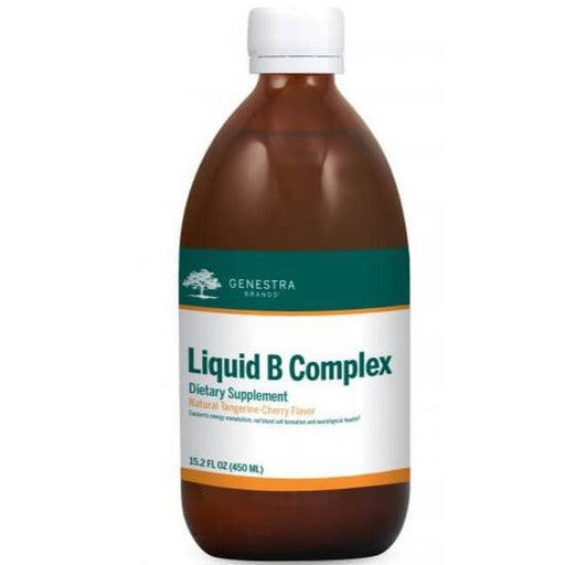 Genestra Liquid B Complex Natural Tangerine-Cherry Flavour 450ml Vitamins - Vitamin B at Village Vitamin Store