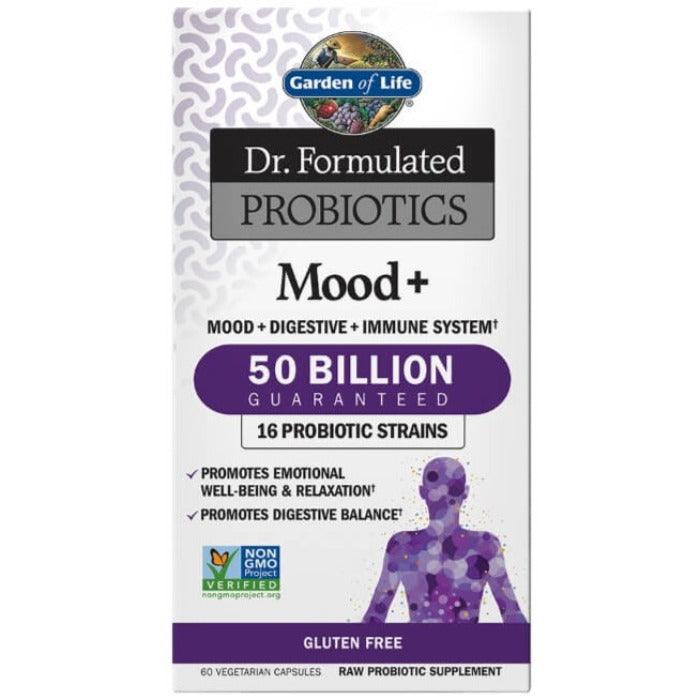 Garden of Life Dr. Formulated Probiotics Mood+ 50 Billion CFU 60 Veggie Caps* Supplements - Stress at Village Vitamin Store