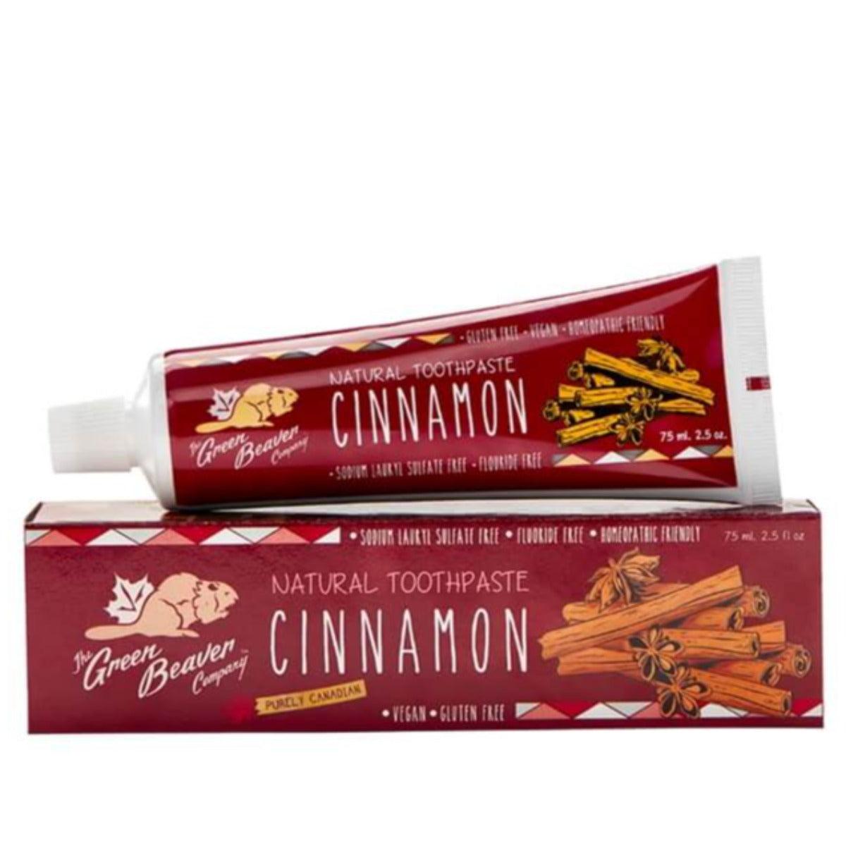 Green Beaver Natural Toothpaste Cinnamon 75mL Toothpaste at Village Vitamin Store