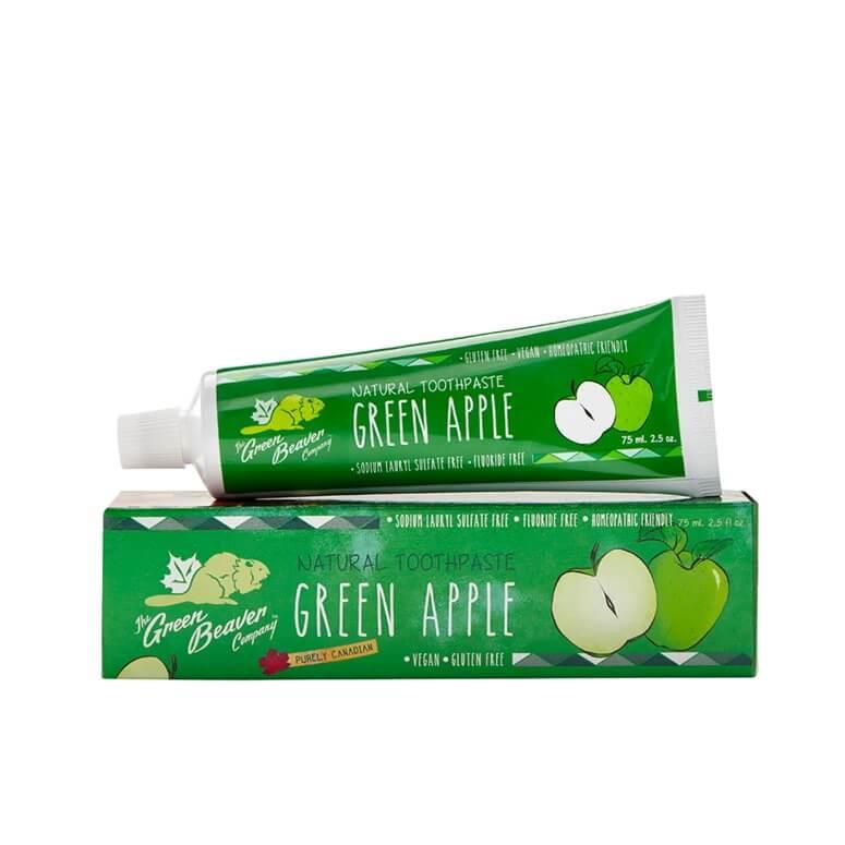 Green Beaver Natural Toothpaste Green Apple 75mL Toothpaste at Village Vitamin Store