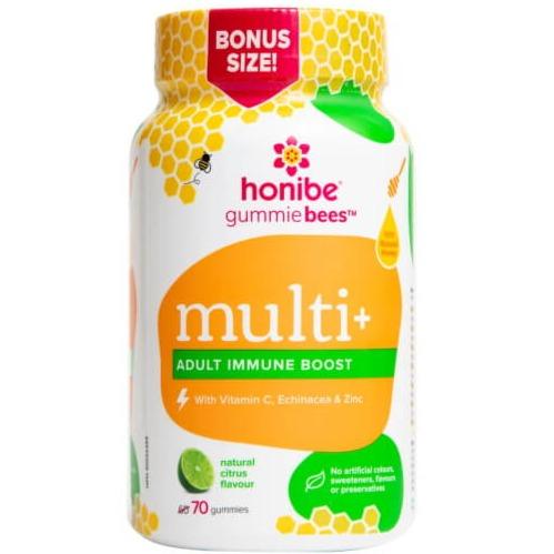 Honibe Complete Adult Multivitamin + Immune Natural Citrus 70 Gummies Vitamins - Multivitamins at Village Vitamin Store