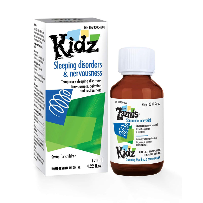 Kidz Sleeping Disorders & Nervousness 120mL Syrup Homeopathic at Village Vitamin Store