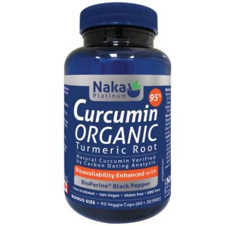 Naka Platinum Curcumin Organic Turmeric Root 90 Veggie Caps Supplements - Turmeric at Village Vitamin Store
