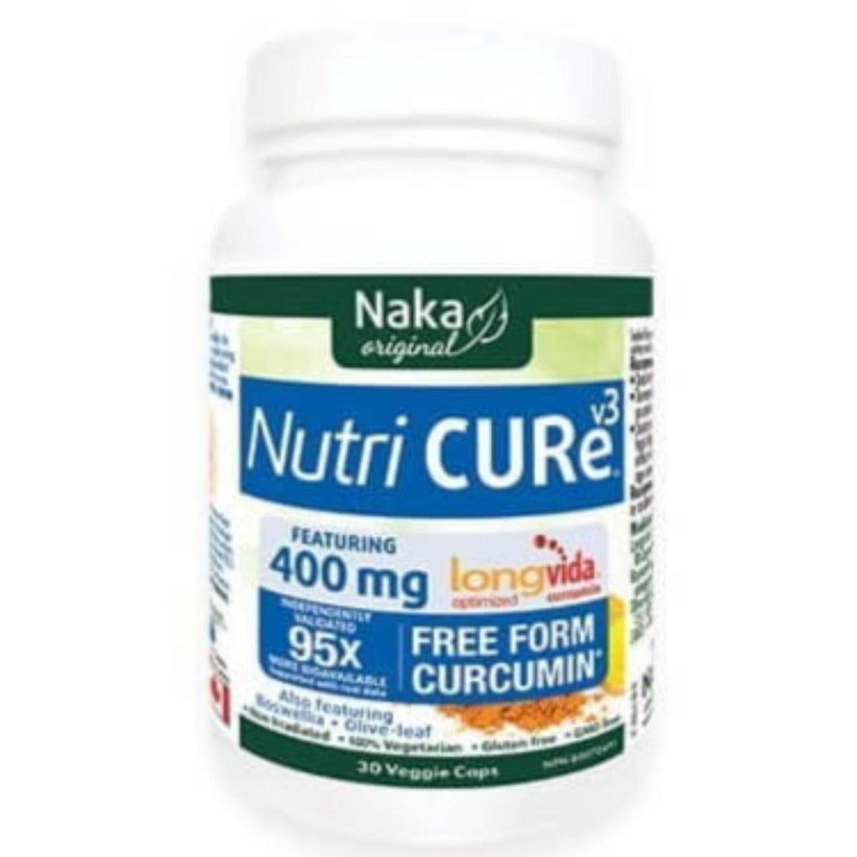 Naka Original Nutri CURe V3 400mg 30 Veggie Caps Supplements - Turmeric at Village Vitamin Store
