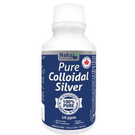 Naka Platinum Pure Colloidal Silver 250mL Minerals - Magnesium at Village Vitamin Store