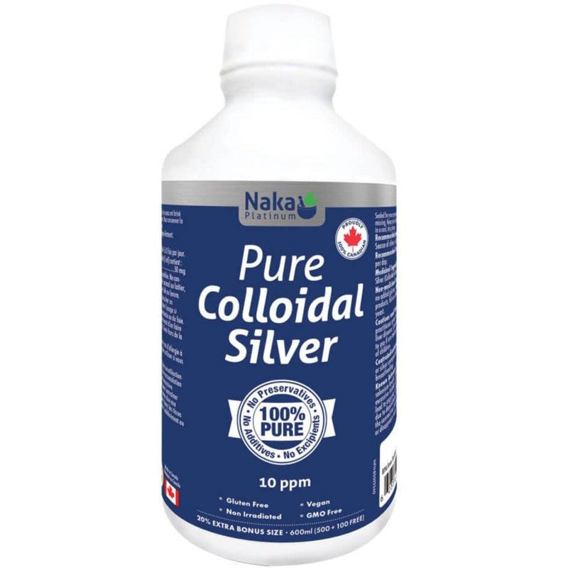 Naka Platinum Pure Colloidal Silver 600mL Supplements at Village Vitamin Store
