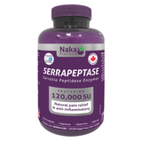 Naka Serrapeptase Serratia Peptidase Enzymes 150 DR Veggie Caps-Village Vitamin Store