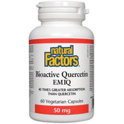 Natural Factors Quercetin EMIQ 50mg 60 Veggie Caps Supplements at Village Vitamin Store