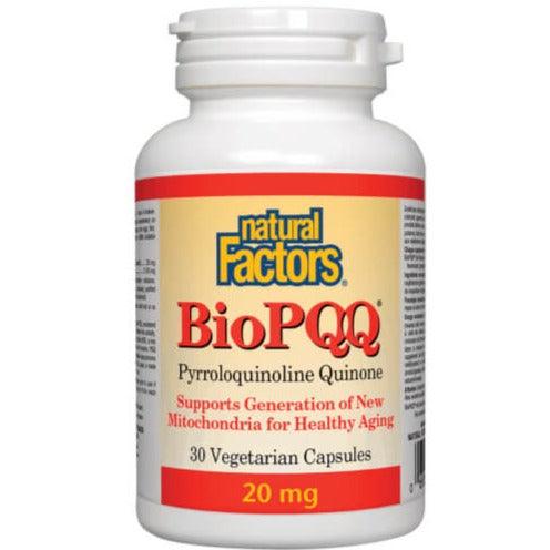 Natural Factors Bio PQQ 20mg 30 Veggie Caps Supplements at Village Vitamin Store