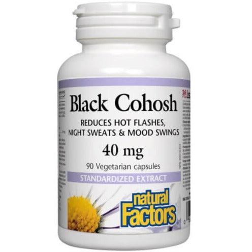 Natural Factors Black Cohosh 40mg 90 Veggie Caps Supplements - Hormonal Balance at Village Vitamin Store