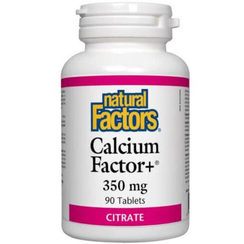 Natural Factors Calcium Factor Plus 350mg 90 Tabs Minerals - Calcium at Village Vitamin Store