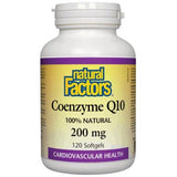 Natural Factors Coenzyme Q10 200mg 120 Softgels-Village Vitamin Store