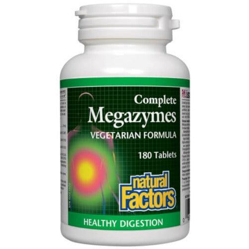 Natural Factors Complete Megazyme 180 Tabs Supplements - Digestive Enzymes at Village Vitamin Store