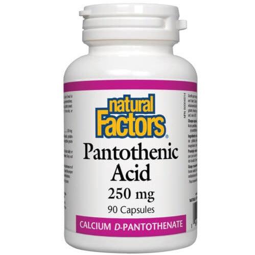 Natural Factors D'Pantothenic Acid 250mg 90 Caps Supplements at Village Vitamin Store