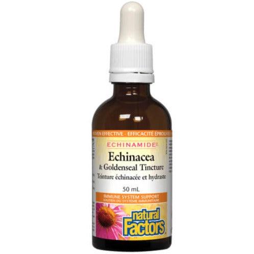 Natural Factors Echinacea & Goldenseal Tincture 50ml Cough, Cold & Flu at Village Vitamin Store