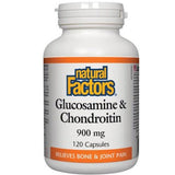 Natural Factors Glucosamine & Chondroitin 900mg 120 Caps Supplements - Joint Care at Village Vitamin Store