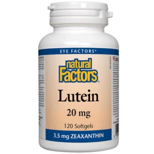Natural Factors Lutein 20mg 120 Softgels Supplements at Village Vitamin Store