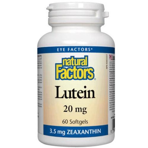 Natural Factors Lutein 20mg 60 Softgels Supplements at Village Vitamin Store