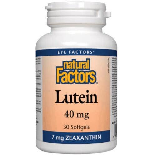 Natural Factors Lutein 40mg 30 Softgels Supplements at Village Vitamin Store