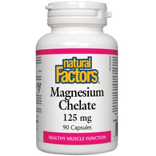 Natural Factors Mag Chelate 125mg 90 Caps Minerals - Magnesium at Village Vitamin Store
