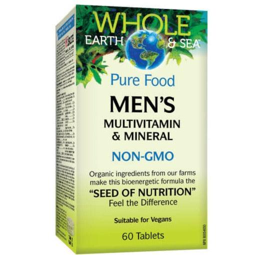 Whole Earth Sea Pure Food Men's Multivitamin & Minerals 60 Tabs Vitamins - Multivitamins at Village Vitamin Store