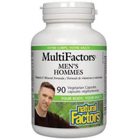 Natural Factors Multi Factors Men's 90 Veggie Caps Vitamins - Multivitamins at Village Vitamin Store