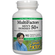 Natural Factors Multi Factors Men's 50+ 90 Veggie Caps Vitamins - Multivitamins at Village Vitamin Store