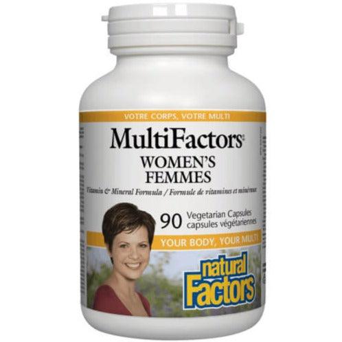 Natural Factors Multi Factors Women's 90 Veggie Caps Vitamins - Multivitamins at Village Vitamin Store