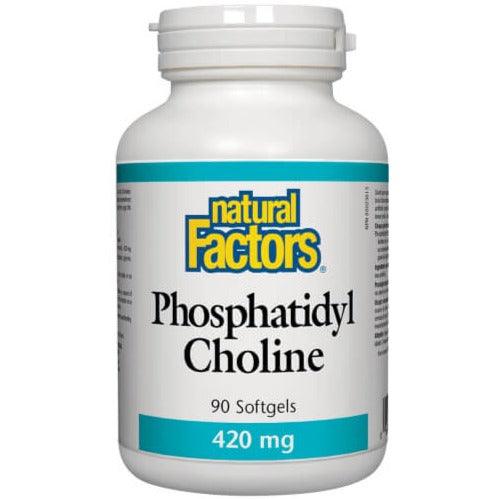 Natural Factors Phosphatidyl Choline 420 mg 90 Softgels Supplements at Village Vitamin Store
