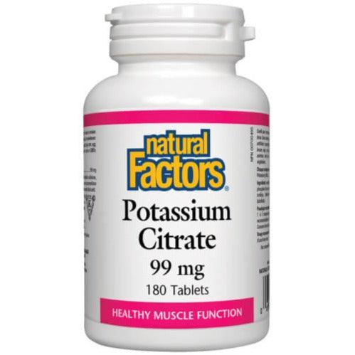 Natural Factors Potassium Citrate 99mg 180 Tabs Minerals at Village Vitamin Store