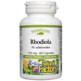 Natural Factors Herbal Factors Rhodiola 150mg 60 Caps Supplements at Village Vitamin Store
