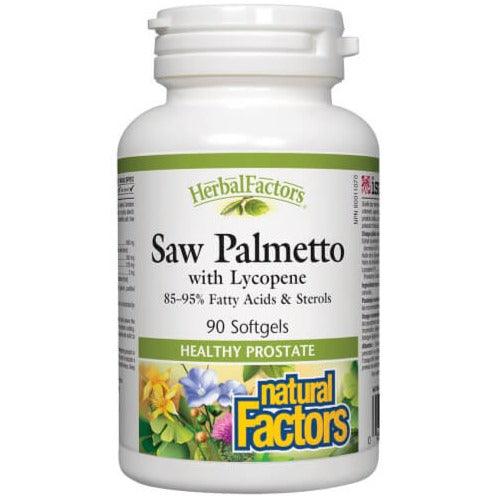Natural Factors Saw Palmetto With Lycopene 90 Softgels Supplements - Prostate at Village Vitamin Store