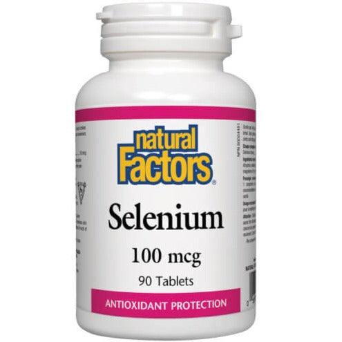 Natural Factors Selenium 100mcg 90 Tabs Minerals at Village Vitamin Store