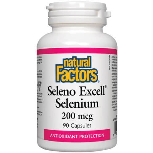 Natural Factors Seleno Excell Selenium 200mcg 90 Caps Minerals at Village Vitamin Store