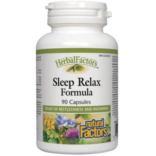 Natural Factors Sleep Relax Formula 90 Caps Supplements - Sleep at Village Vitamin Store