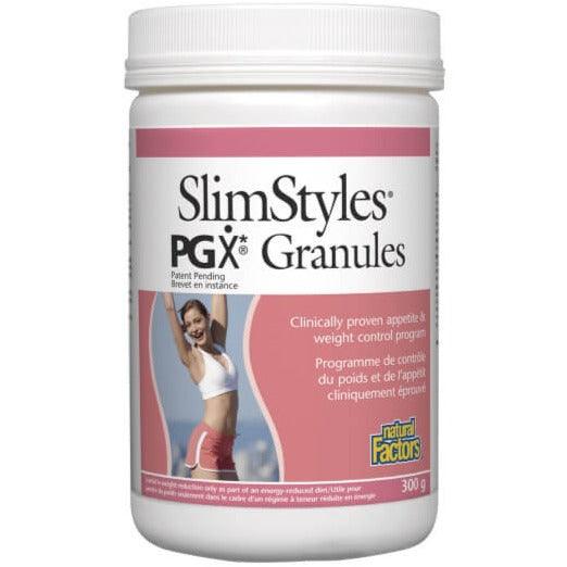 Natural Factors SlimStyles PGX Granules Unflavoured 300g Supplements - Weight Loss at Village Vitamin Store