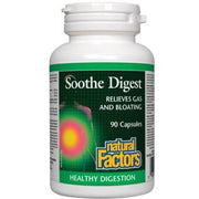 Natural Factors Soothe Digest 90 Caps Supplements - Digestive Health at Village Vitamin Store