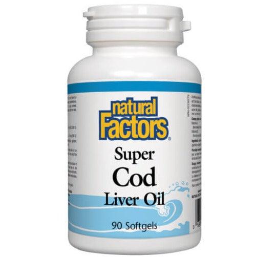 Natural Factors Super Cod Liver 90 Softgels Supplements at Village Vitamin Store