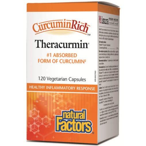 Natural Factors Theracurmin 30mg 120 Veggie Caps Regular Strength Supplements - Turmeric at Village Vitamin Store