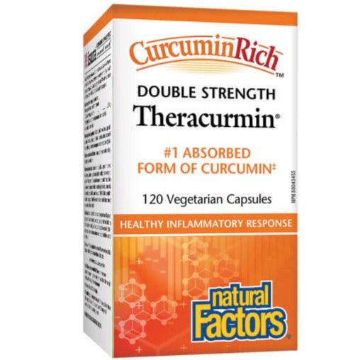 Natural Factors Theracurmin 60mg Double Strength 120 Veggie Caps Supplements - Turmeric at Village Vitamin Store
