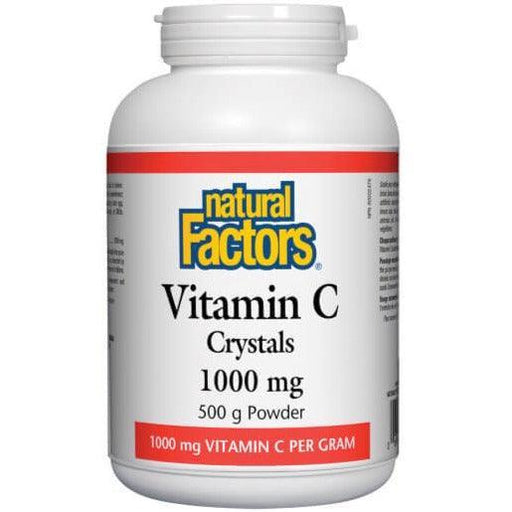 Natural Factors Vitamin C Crystals 500g Powder Vitamins - Vitamin C at Village Vitamin Store