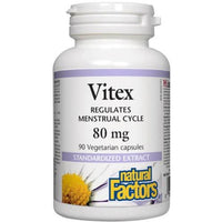 Natural Factors Vitex 80mg 90 Veggie Caps Supplements - Hormonal Balance at Village Vitamin Store