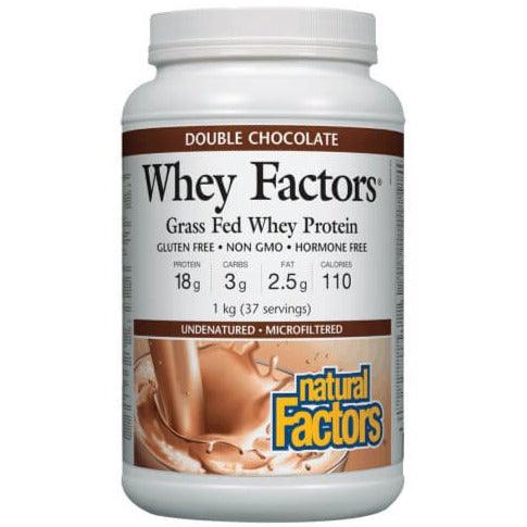 Natural Factors Whey Factors Double Chocolate 1Kg Supplements - Protein at Village Vitamin Store