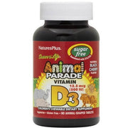 Natures Plus Animal Parade Sugar Free Vitamin D3 500IU Children's 90 Chewables Supplements - Kids at Village Vitamin Store