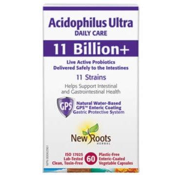 New Roots Acidophilus Ultra 11 Billion Plus 60 Veggie Caps Supplements - Probiotics at Village Vitamin Store
