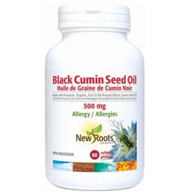 New Roots Black Cumin Seed Oil 500mg 60 Softgels Supplements at Village Vitamin Store