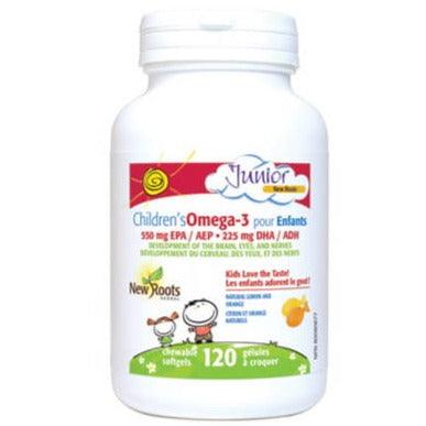 New Roots Children’s Omega-3 120 Chewable Softgels Supplements - Kids at Village Vitamin Store
