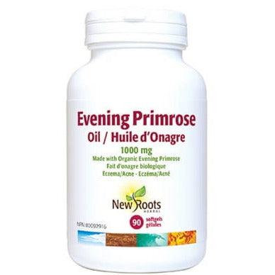 New Roots Evening Primrose 1000mg 90 Softgels Supplements - EFAs at Village Vitamin Store